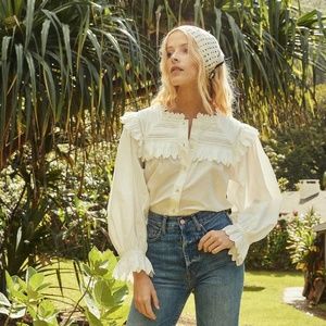 DOEN Chambery Top in White Size XS